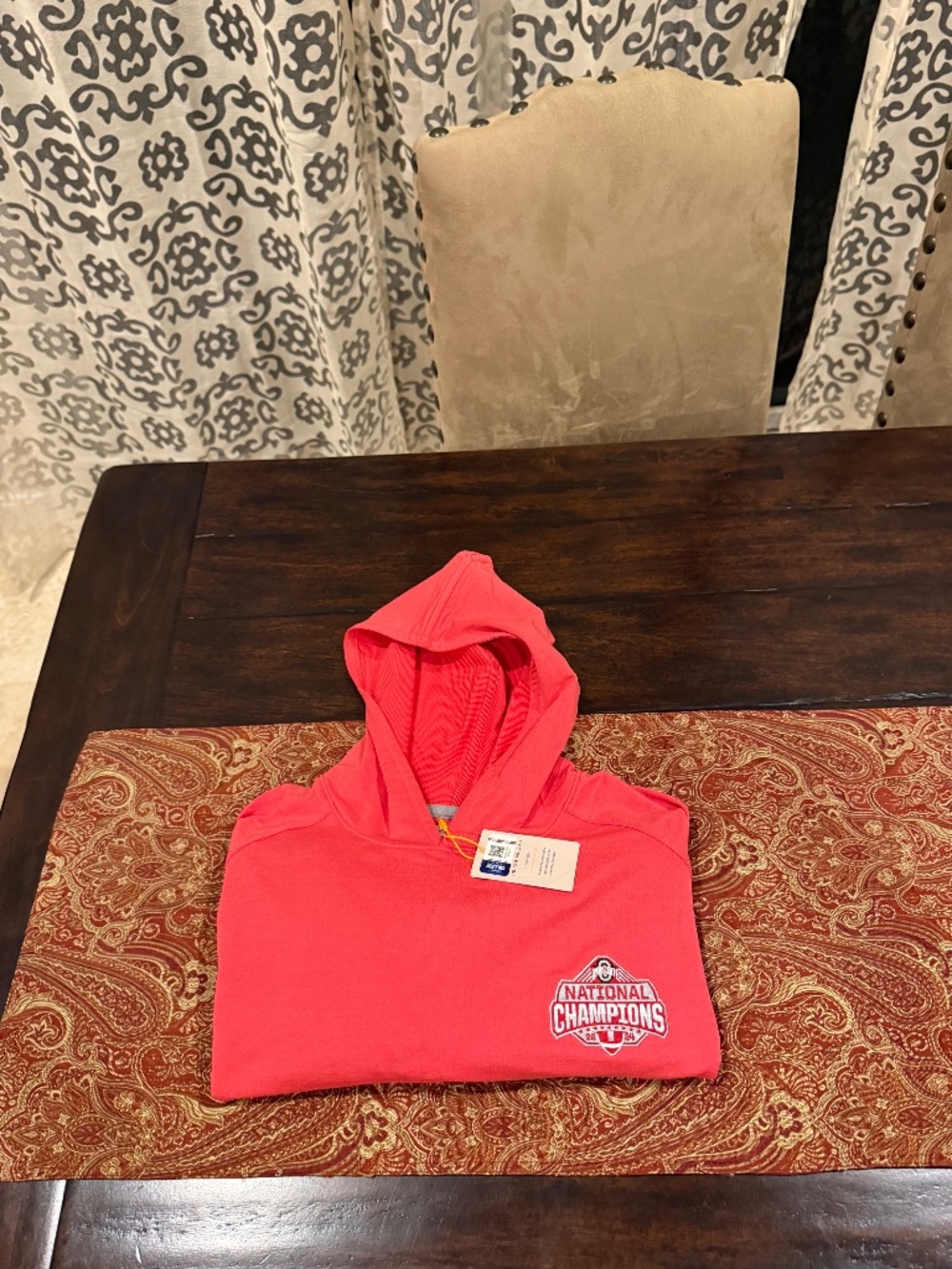 Peter Millar Men's Large Ohio State 2024 National Champions Pine Hoodie $200